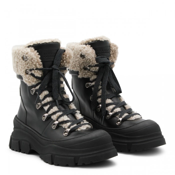 DARK BROWN LEATHER BOOTS 2