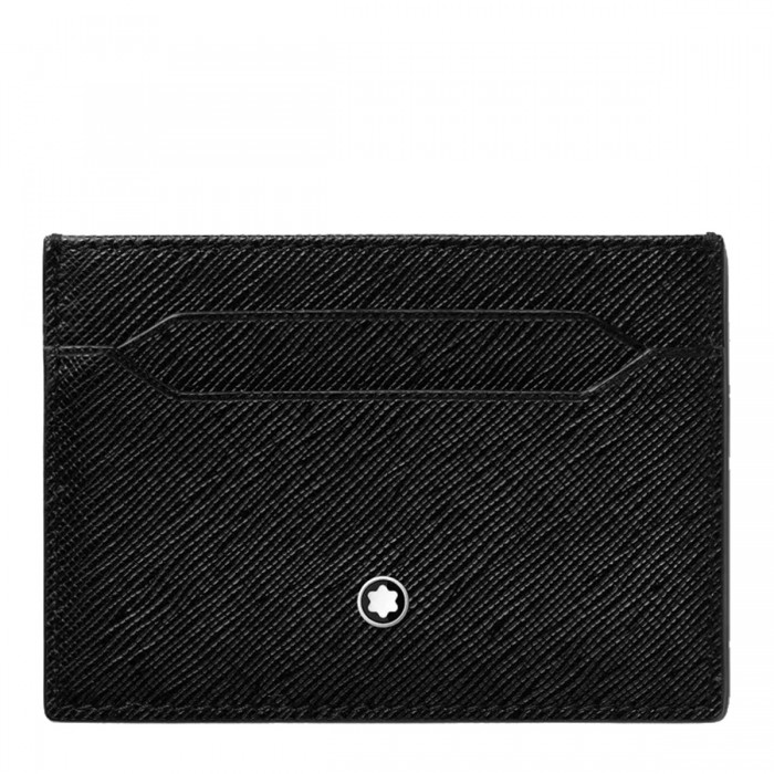 BLACK LEATHER CARD HOLDER