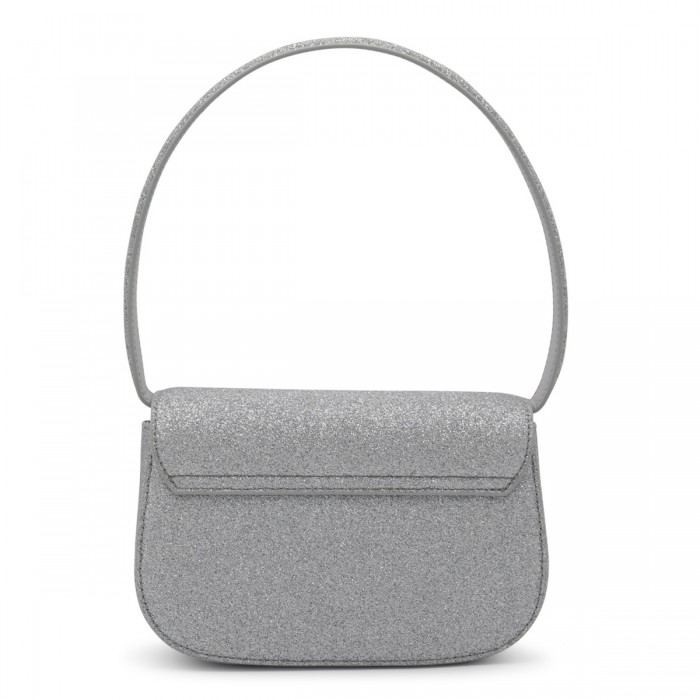 SILVER METAL 1DR SHOULDER BAG 2