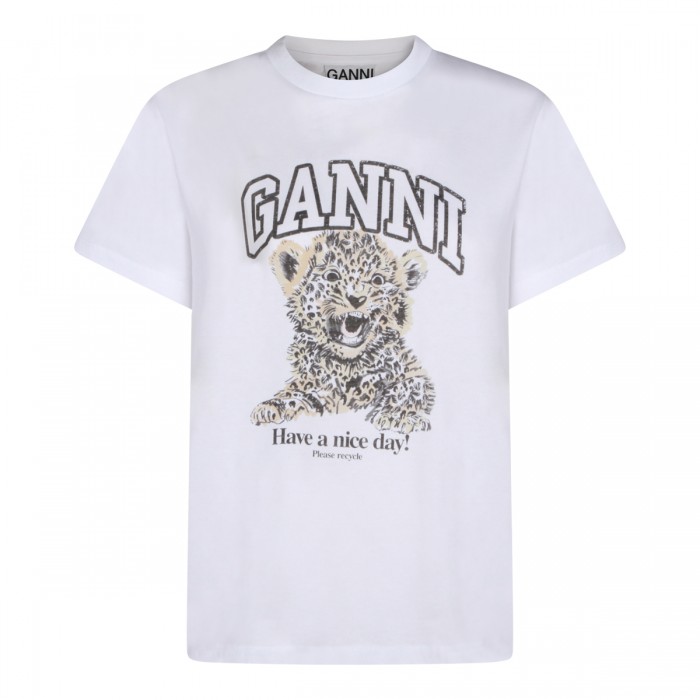 WHITE COTTON T-SHIRT