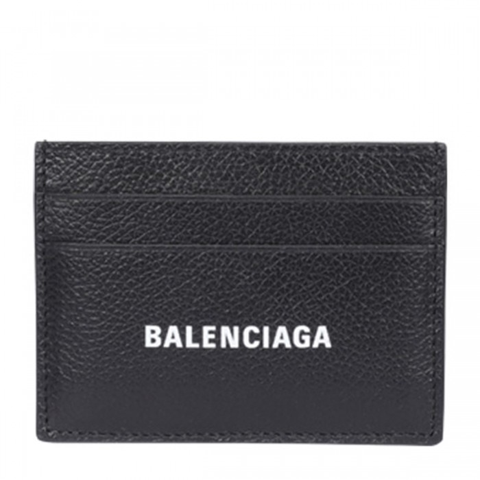 BLACK LEATHER CARD HOLDER