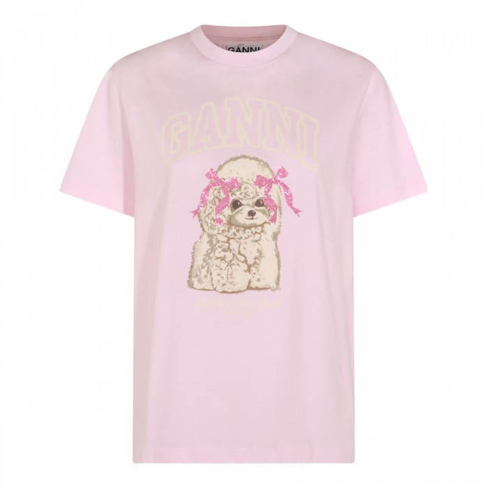 CHALK PINK COTTON T-SHIRT