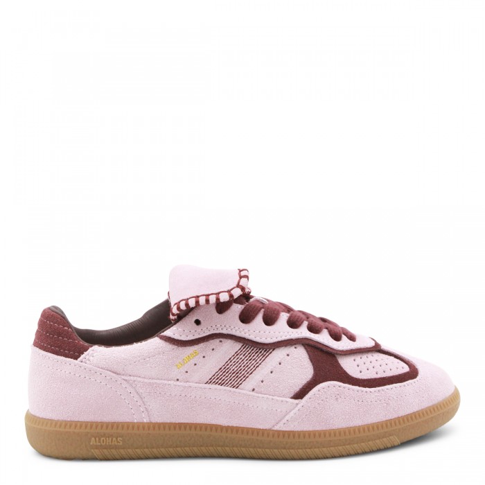 SUEDE PINK LEATHER SNEAKERS