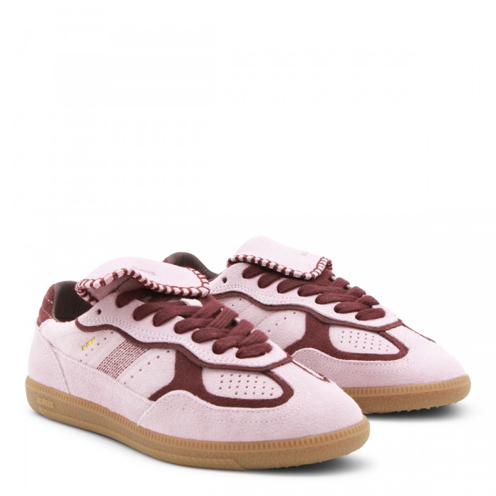 SUEDE PINK LEATHER SNEAKERS 2
