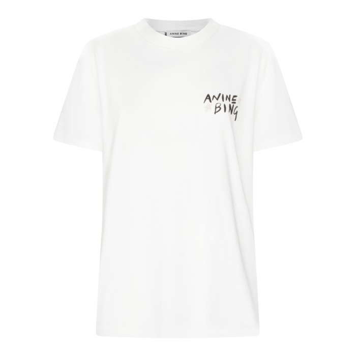 IVORY COTTON WALKER TEE