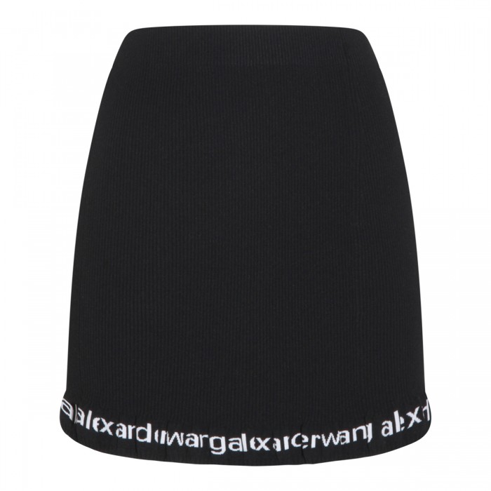 BLACK COTTON SKIRT