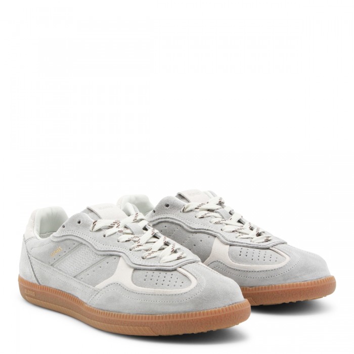 LIGHT GREY LEATHER SNEAKERS 2