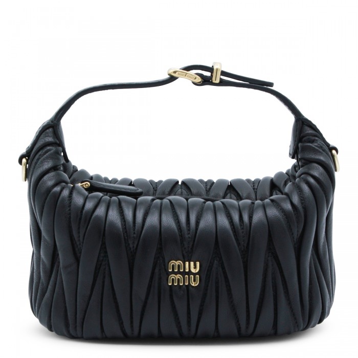 BLACK LEATHER MINI BAG