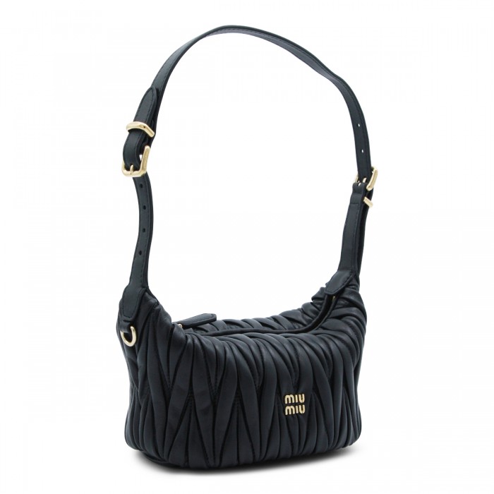BLACK LEATHER MINI BAG 2