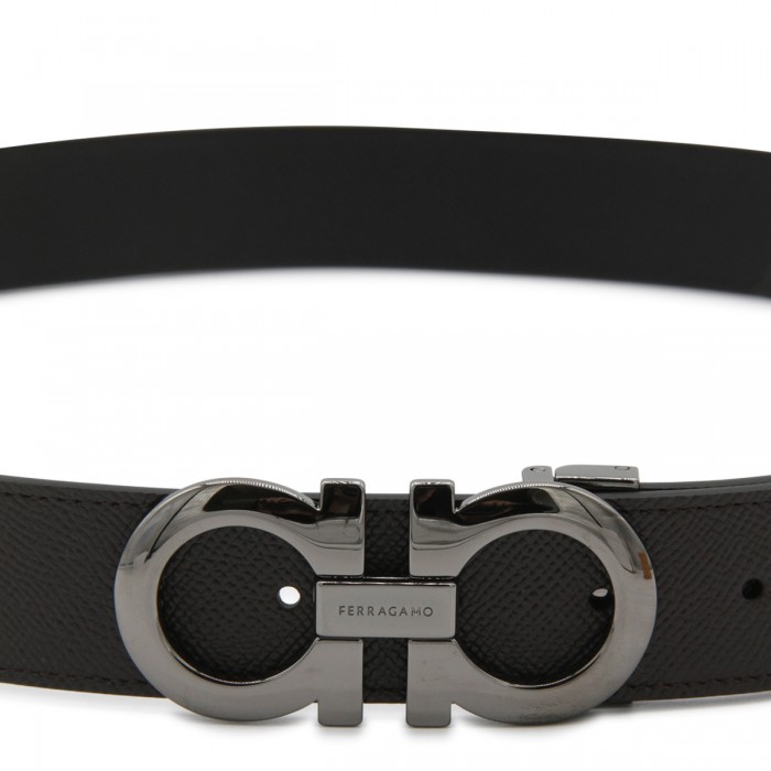 DARK BROWN LEATHER BELT 2