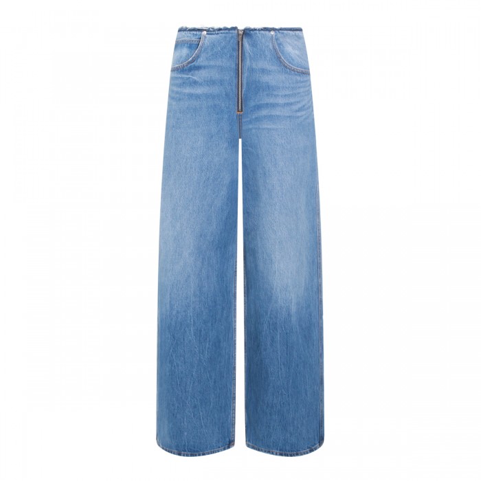 VINTAGE MARBLED BLUE COTTON...