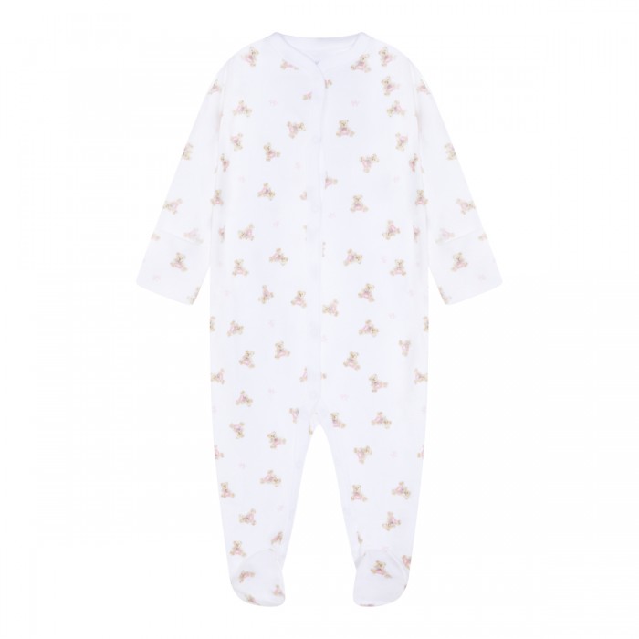 WHITE AND PINK COTTON JUMPSUIT