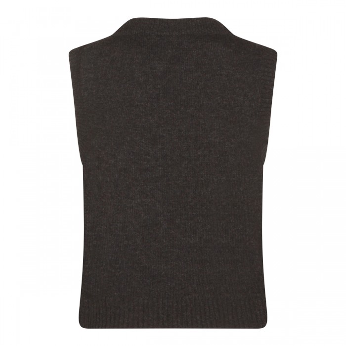 BLACK SAND WOOL BLEND KNITWEAR 2