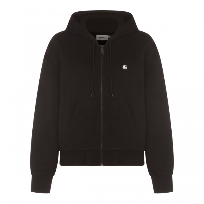 BLACK COTTON SWEATSHIRT