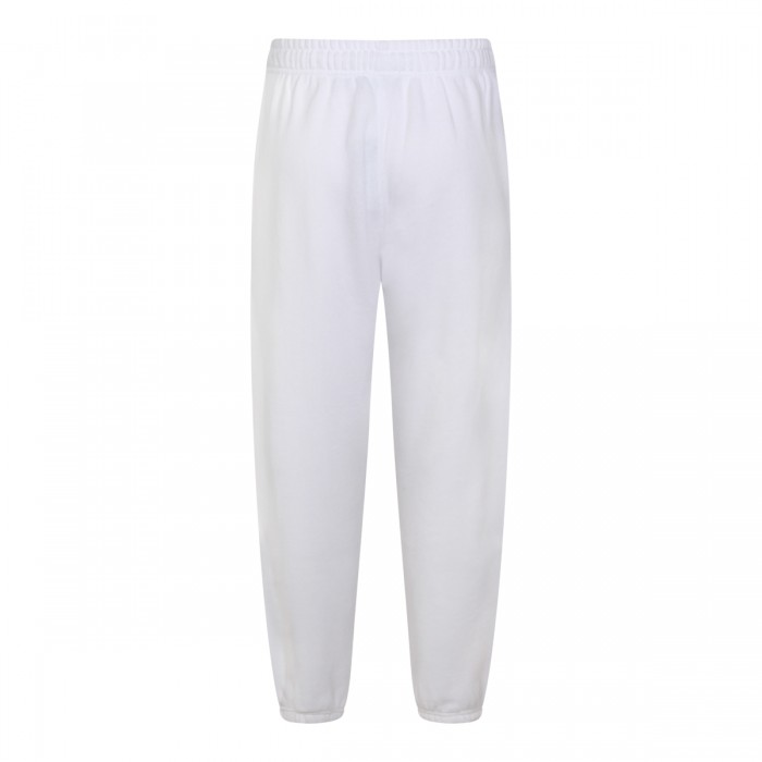 WHITE COTTON BLEND PANTS 2