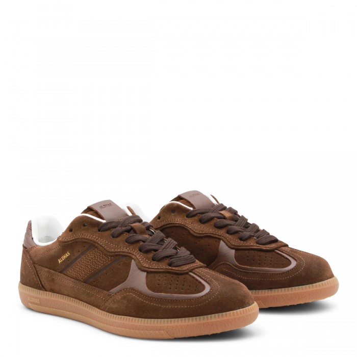CHOCOLATE LEATHER SNEAKERS 2
