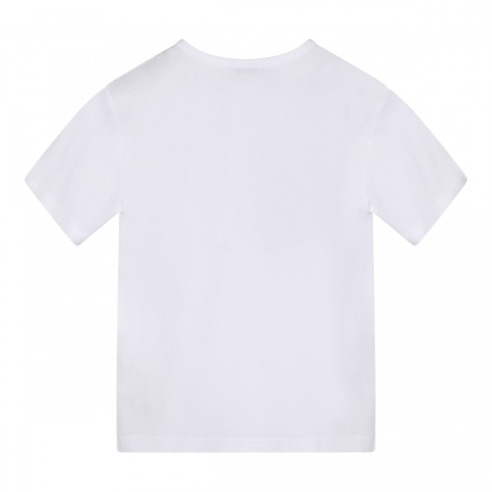 OPTICAL WHITE COTTON T-SHIRT 2