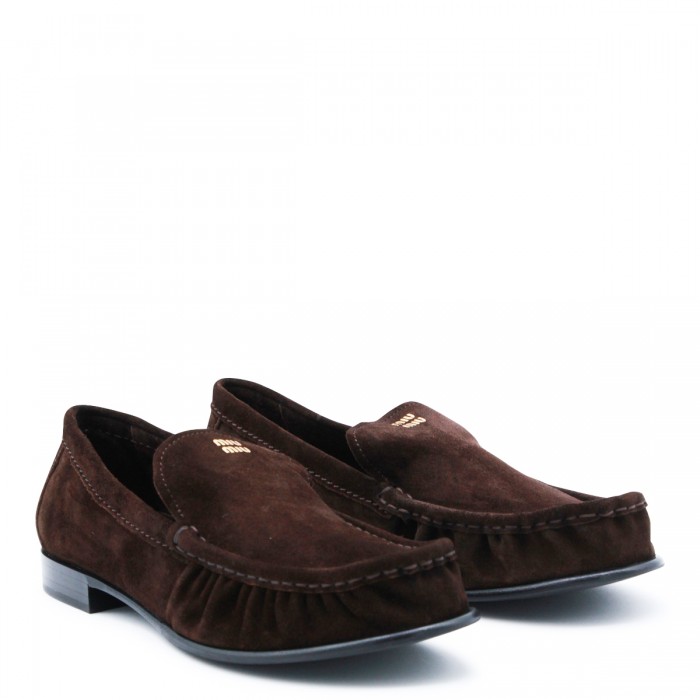 DARK BROWN LEATHER LOAFERS 2