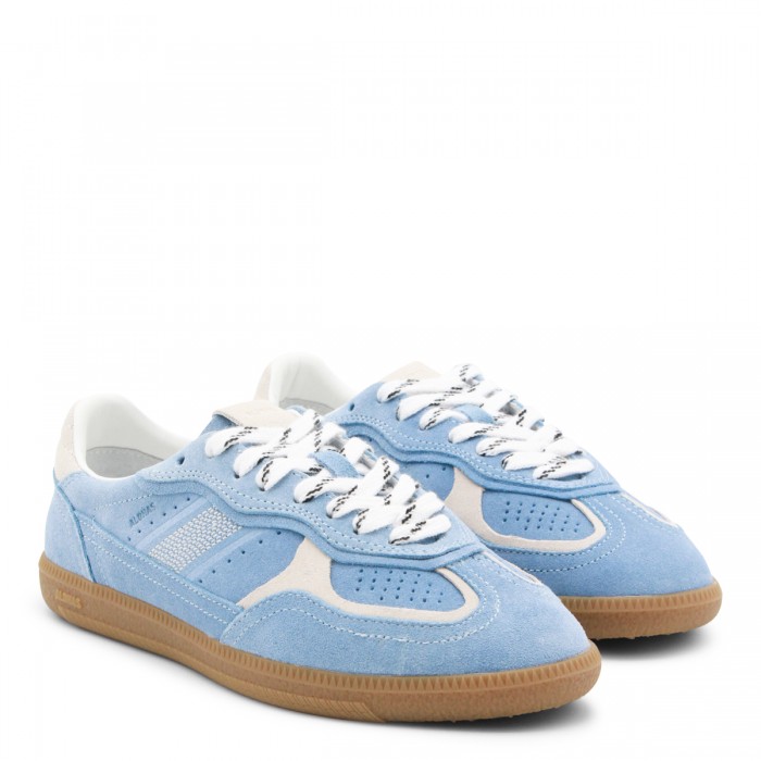 LIGHT BLUE LEATHER SNEAKERS 2