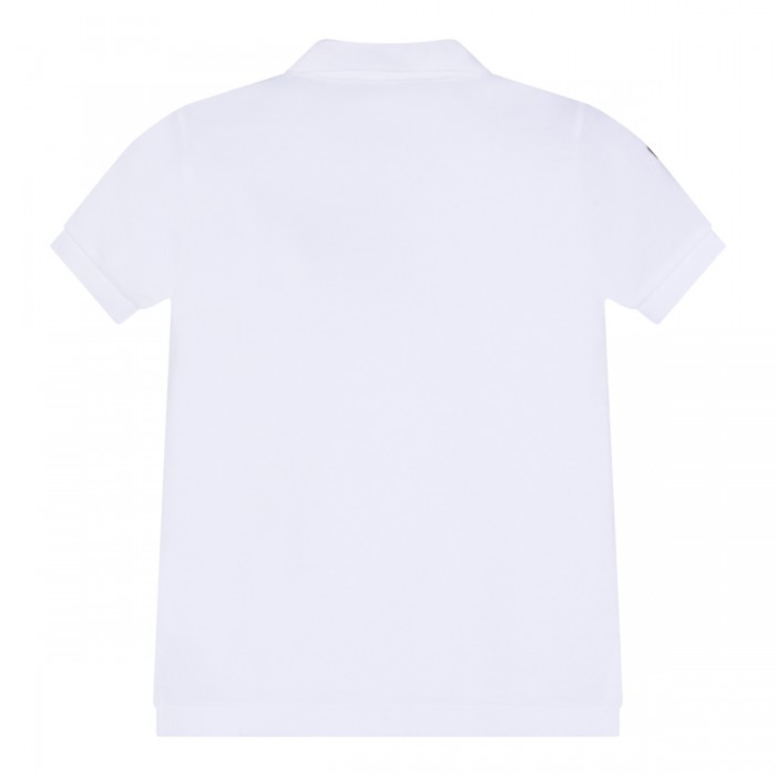 WHITE COTTON POLO SHIRT 2