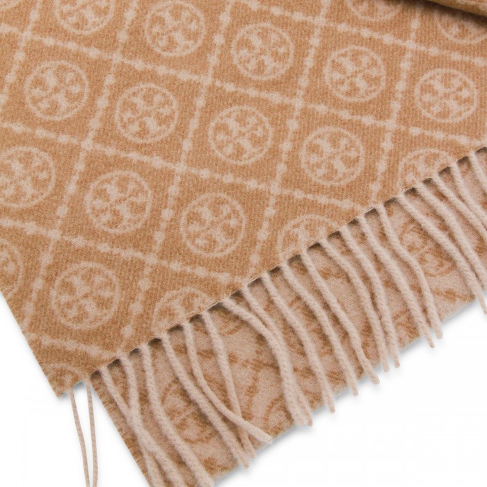 BEIGE WOOL SCARF 2