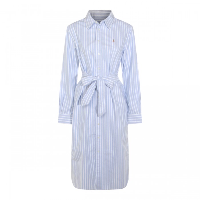 BLUE AND WHITE COTTON DRESS