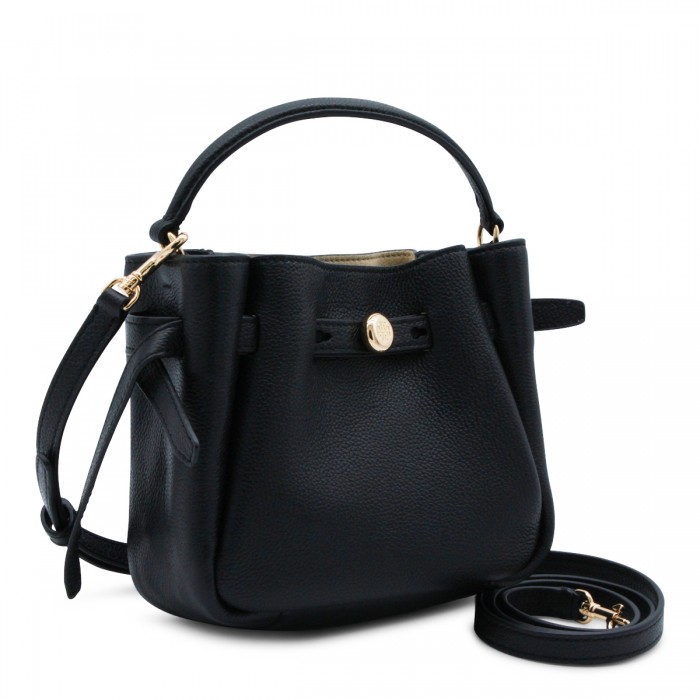 BLACK LEATHER SATCHEL 2