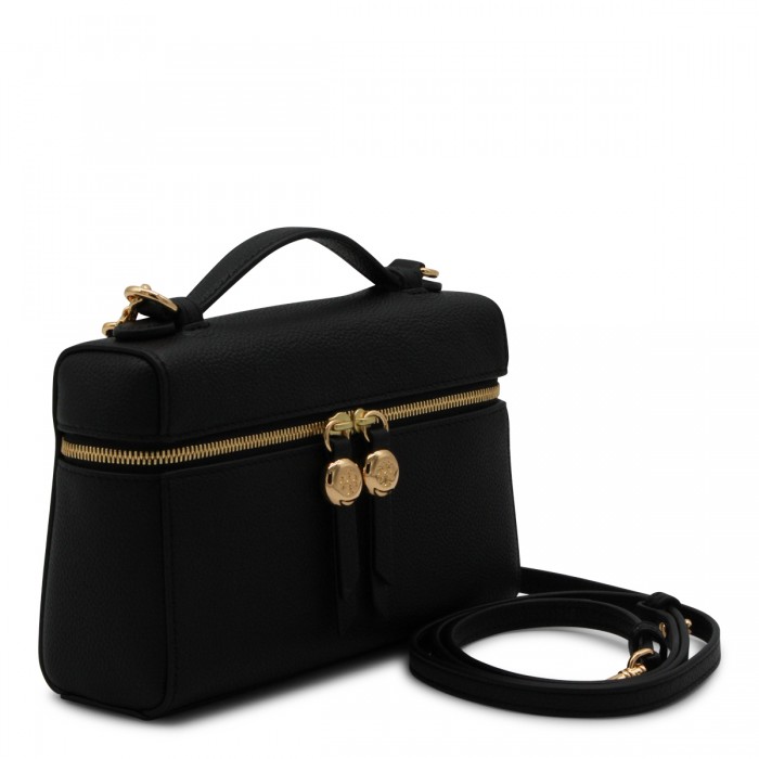 BLACK LEATHER CROSSBODY BAG 2