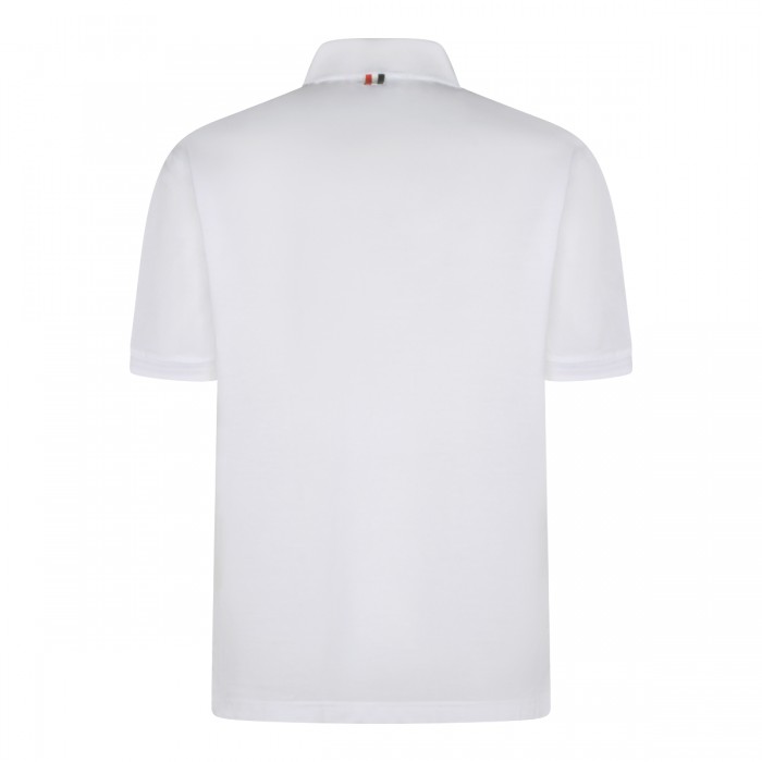 WHITE COTTON POLO SHIRT 2