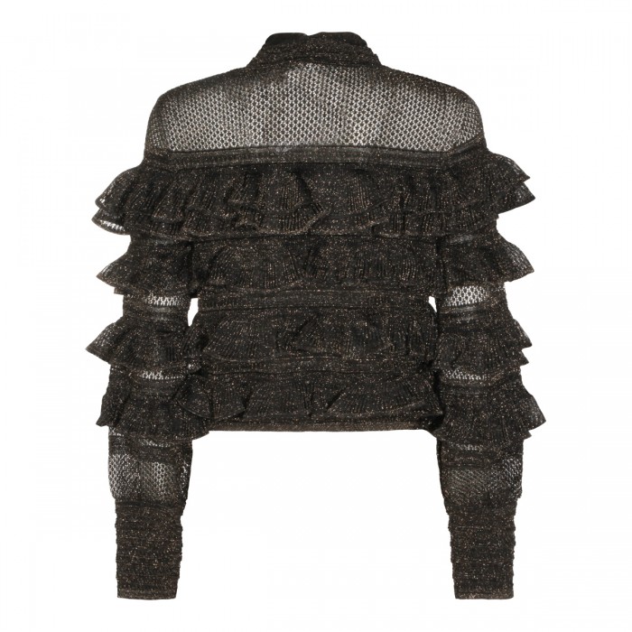 METALLIC BLACK COTTON TOP 2