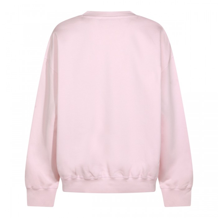 CHALK PINK COTTON SWEATSHIRT 2