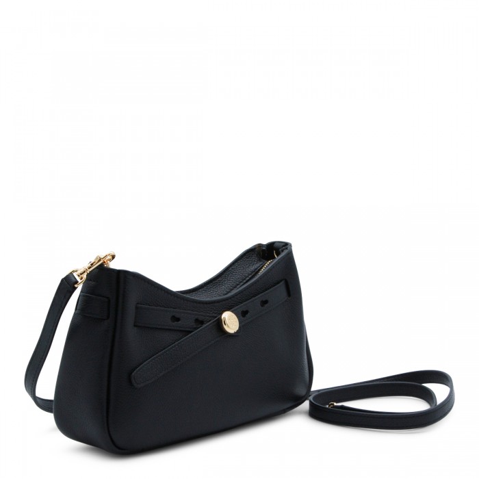 BLACK LEATHER CROSSBODY BAG 2