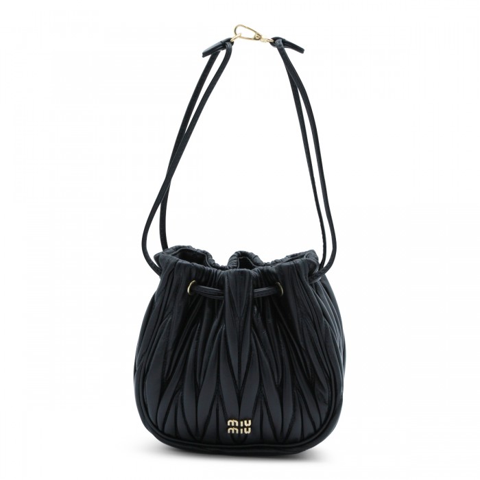BLACK LEATHER MINI BAG 