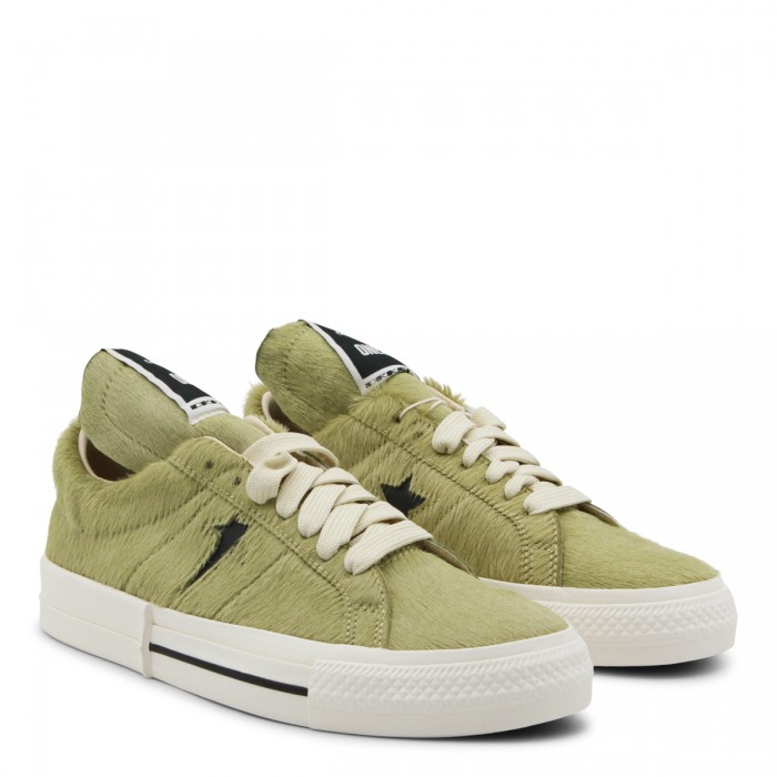 ACID GREEN LEATHER SNEAKERS 2