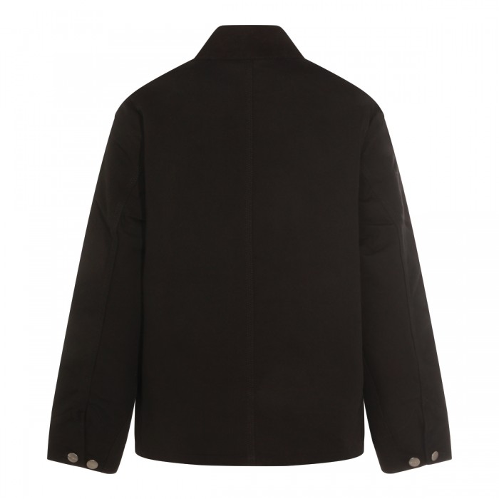 BLACK COTTON CASUAL JACKET 2