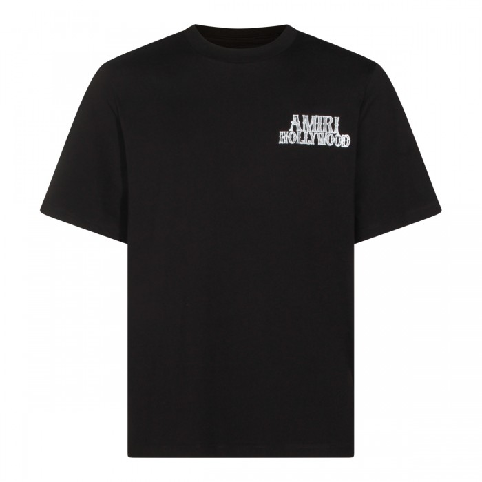 BLACK COTTON T-SHIRT