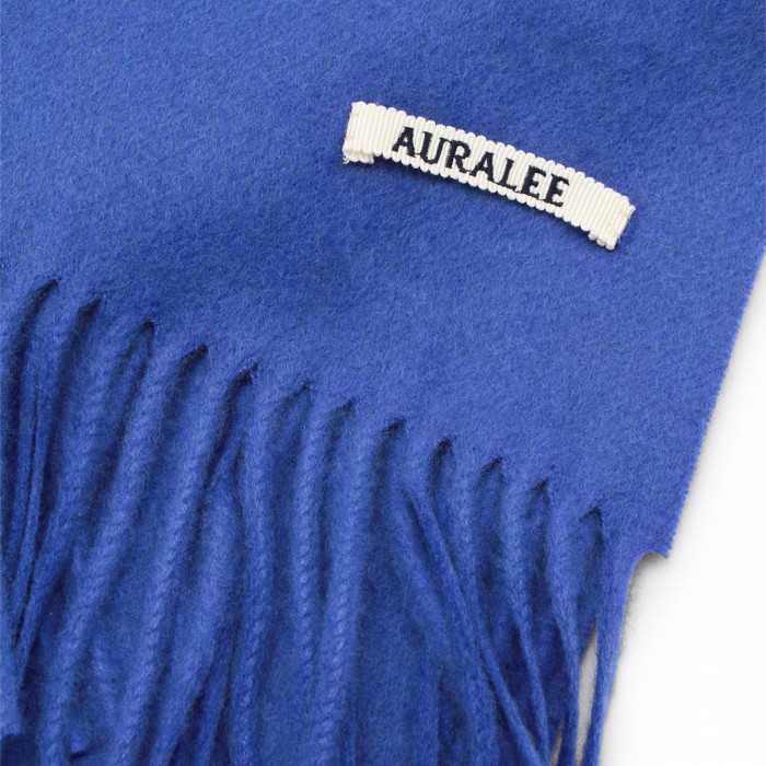 ROYAL BLUE CASHMERE SCARF 2
