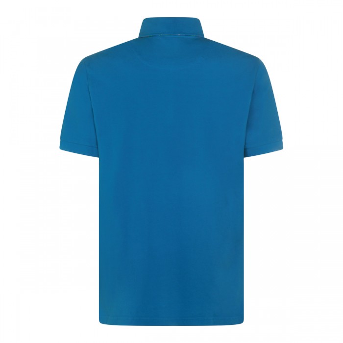BLUE COTTON POLO SHIRT 2