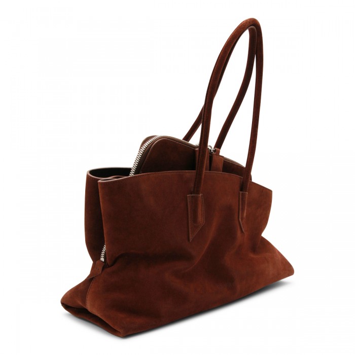 BROWN LEATHER TOP HANDLE BAG 2