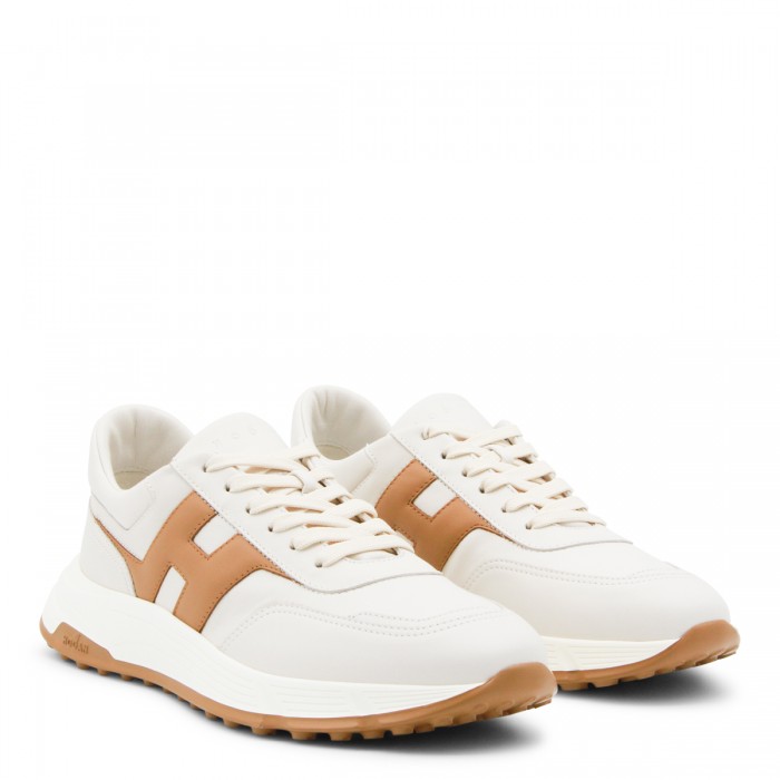 WHITE AND BEIGE LEATHER... 2