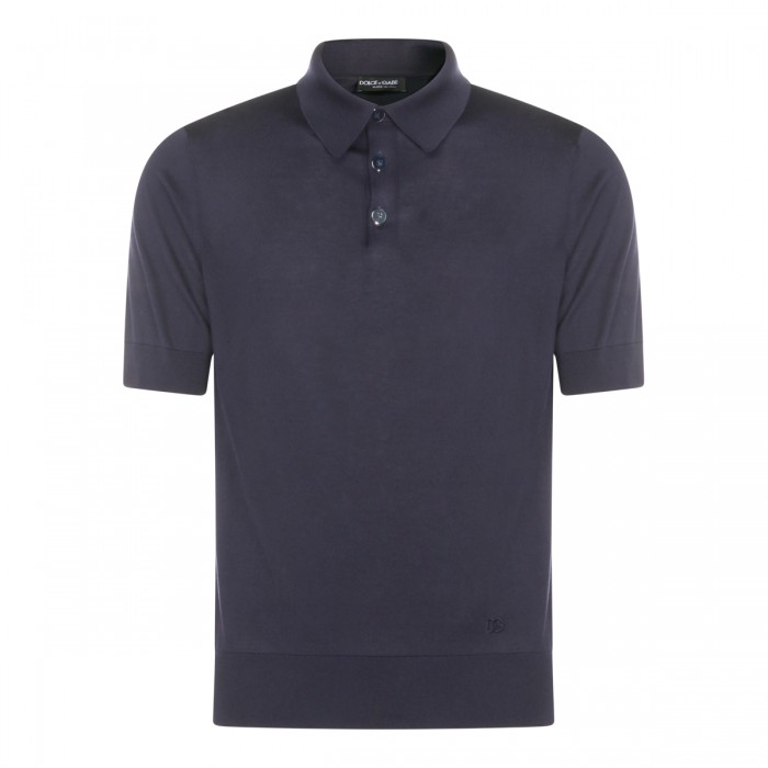 NAVY COTTON POLO SHIRT