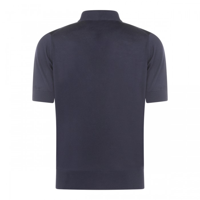 NAVY COTTON POLO SHIRT 2