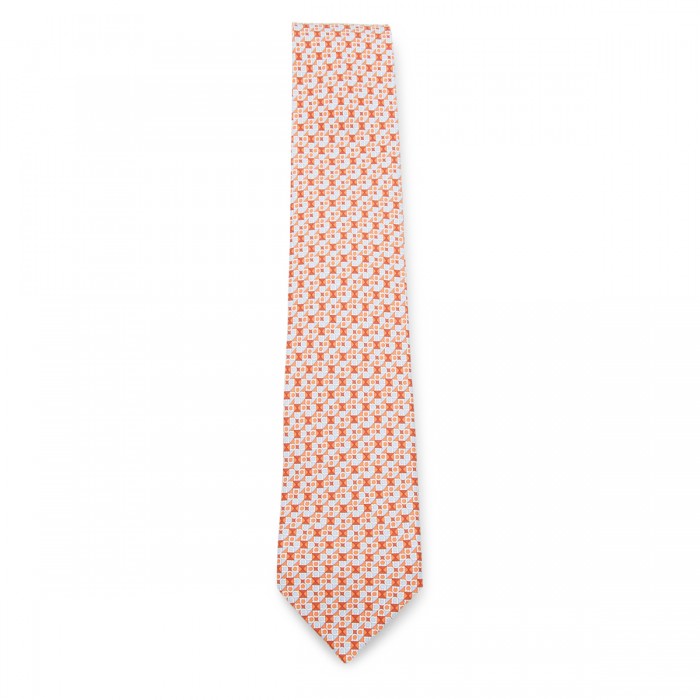 ORANGE SILK TIE