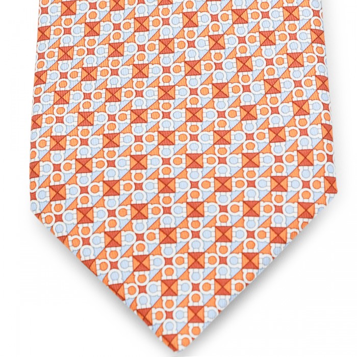 ORANGE SILK TIE 2