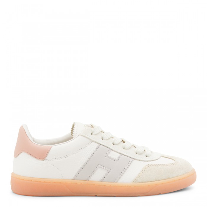WHITE LEATHER COOL SNEAKERS