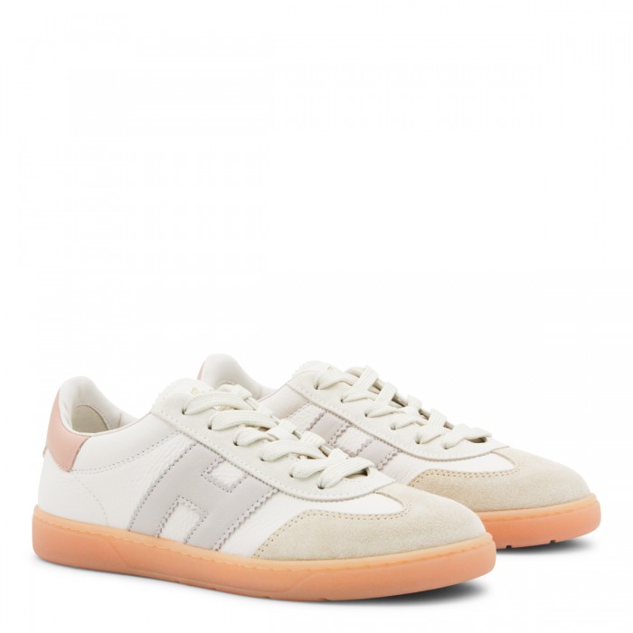 WHITE LEATHER COOL SNEAKERS 2