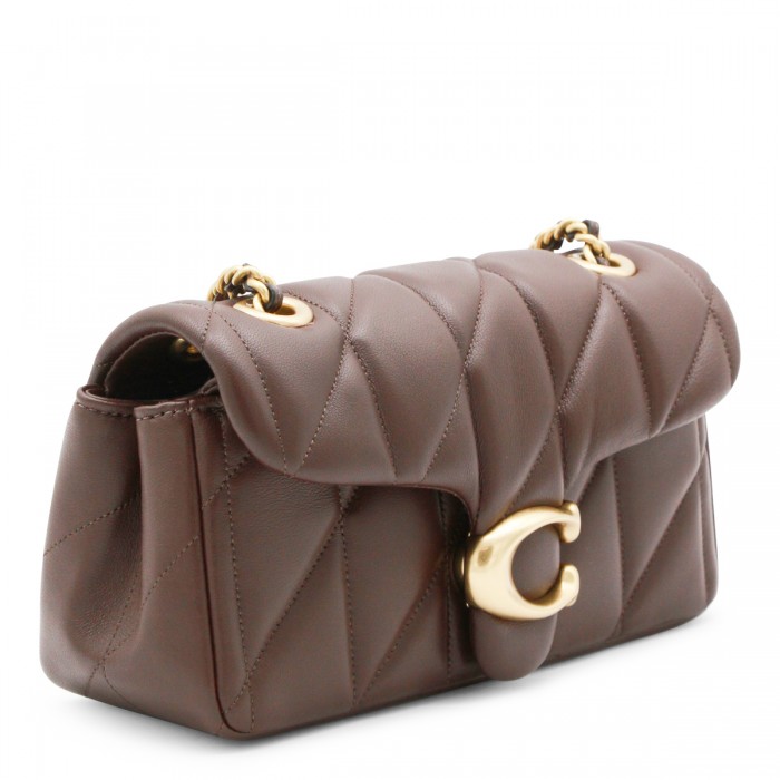 BROWN LEATHER QUILTED TABBY... 2