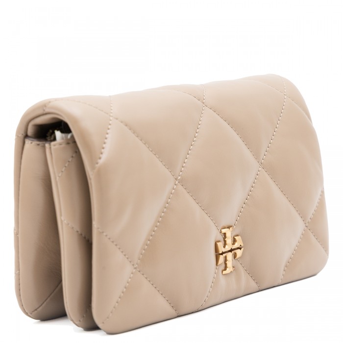BEIGE LEATHER SHOULDER BAG 2