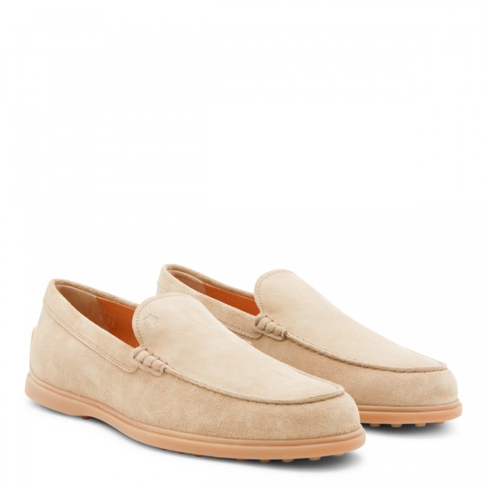 BEIGE LEATHER LOAFERS 2