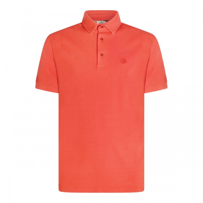 ORANGE COTTON POLO SHIRT